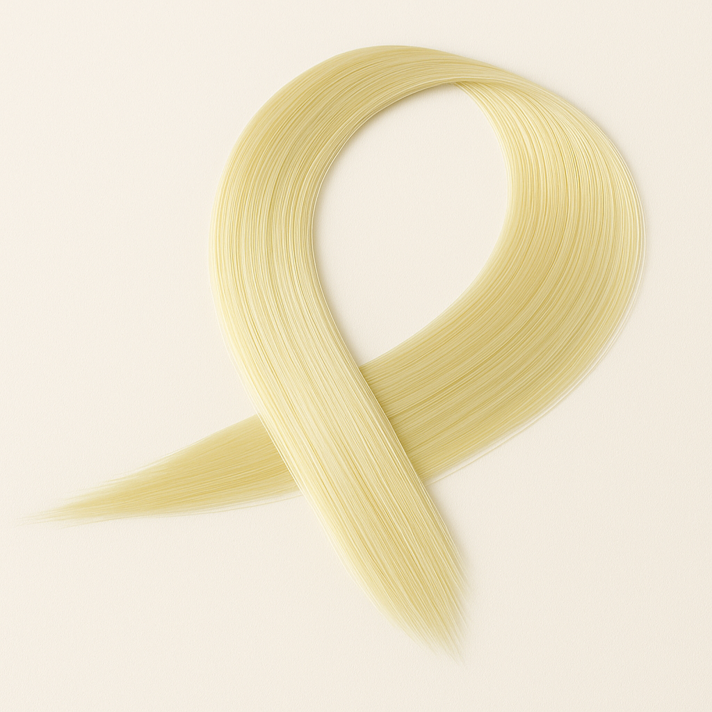 Пасмо прямого термостійкого волосся на шпильці 60 см Світло-русявий (K0866-1)