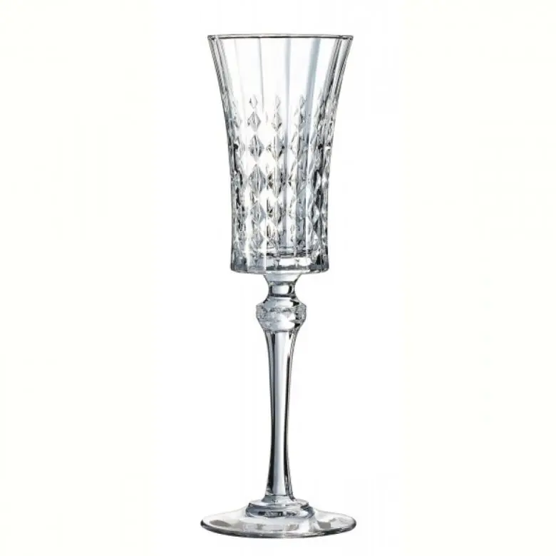 Набор бокалов для шампанского Cristal d'Arques Lady Diamond 150 мл из хрустального стекла 6 шт. Прозрачный (169-135-L9742)