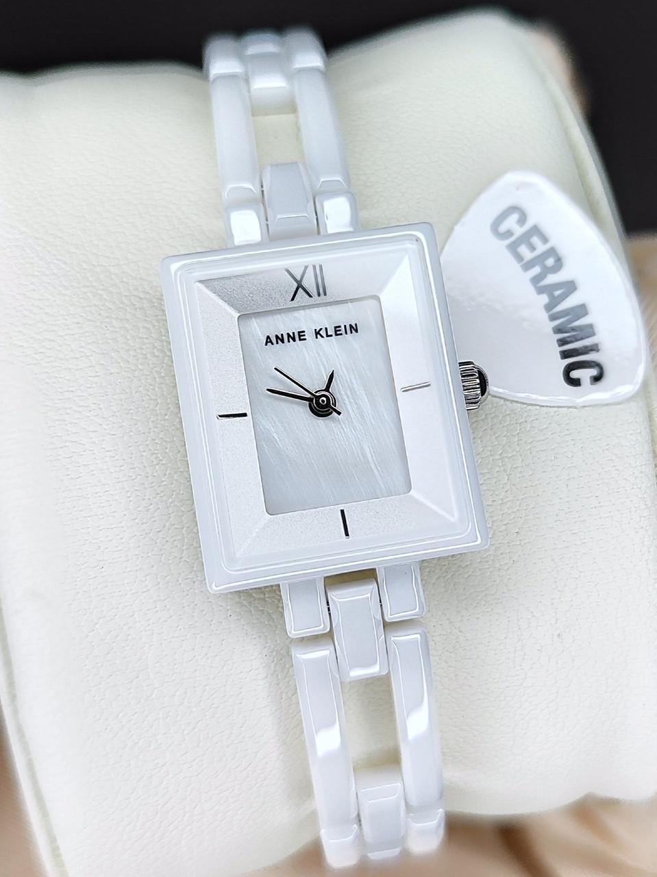 Наручные часы женские Anne Klein AK/4081WTWT с белым циферблатом и керамическим браслетом