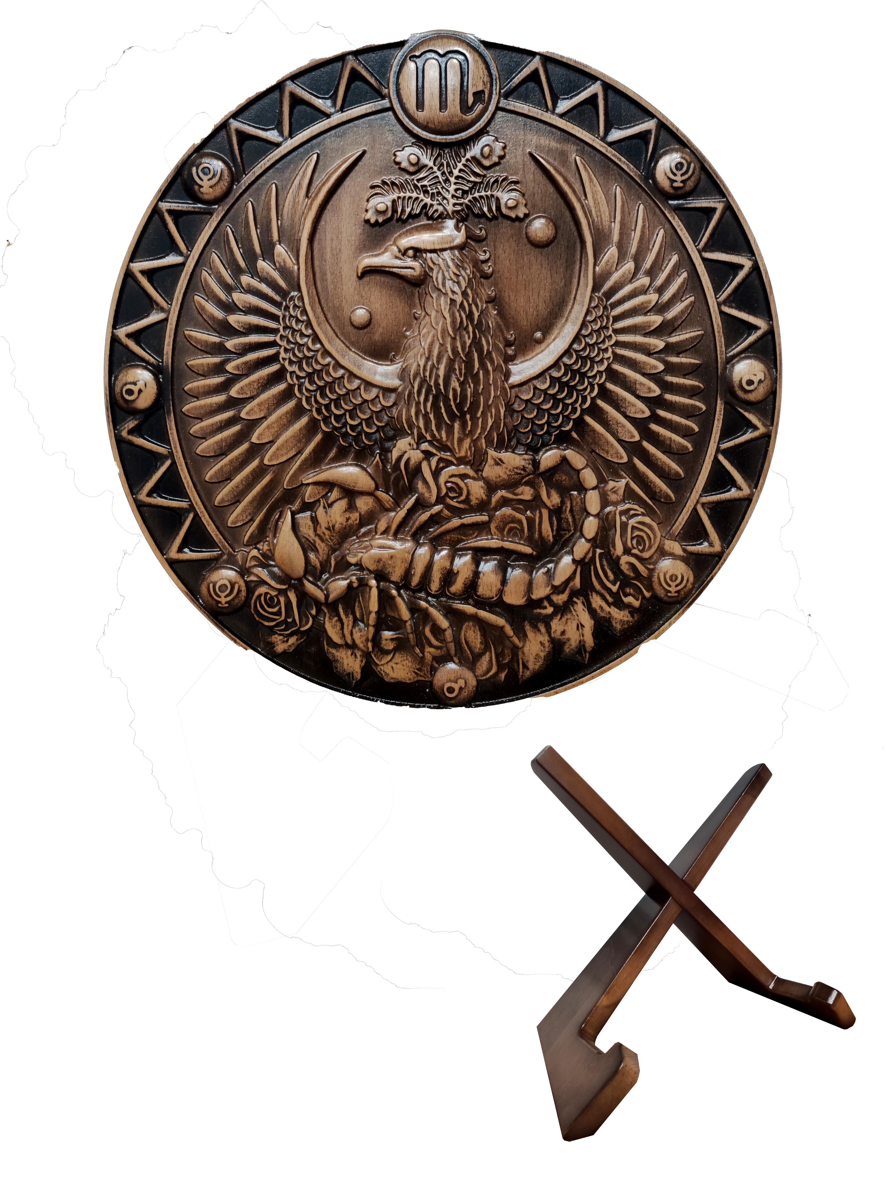 Сувенир из дерева ALEDRO Зодиак Скорпион 300х300х25 мм (2772991394)