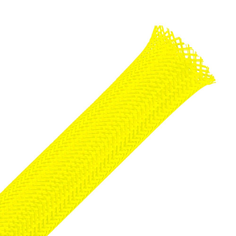 Круглая кабельная оплетка плотного плетения JDDTECH CC-010-YL ColdCut растяжка 7-12 мм D 10 мм Желтый