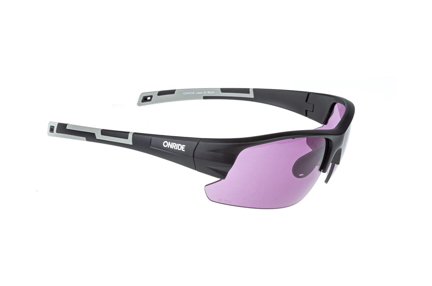 Окуляри OnRide Lead 30 з лінзами HD Purple 19% Чорний - фото 1