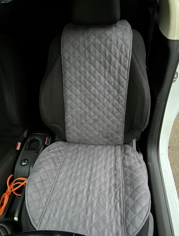 Накидка на сиденье автомобиля эко-замша Стандарт 1 шт. Серый (696) Накидка на сиденье автомобиля эко-замша Стандарт 1 шт. Серый (696)