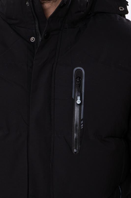 Куртка-пуховик чоловіча єврозима з відстібним капюшоном Носи Своє р. 50 Чорний (16241) - фото 5 Куртка-пуховик чоловіча єврозима з відстібним капюшоном Носи Своє р. 50 Чорний (16241) - фото 5