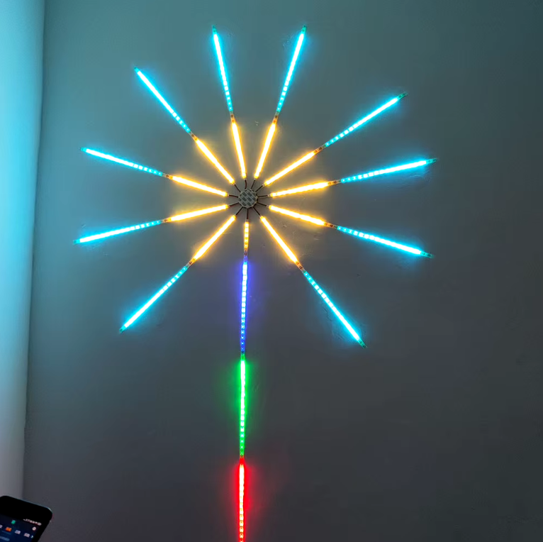 Умная светодиодная лента Фейерверк Phantom lighting decoration USB RGB Bluetooth 180 Led