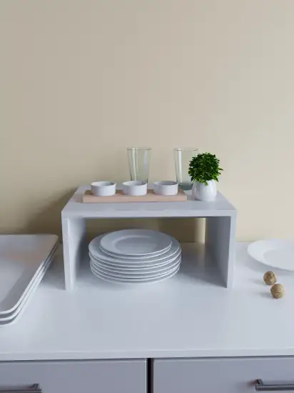 Полиця для мікрохвильової печі Білий (Мікро-6-1) - фото 3 Полиця для мікрохвильової печі Білий (Мікро-6-1) - фото 3