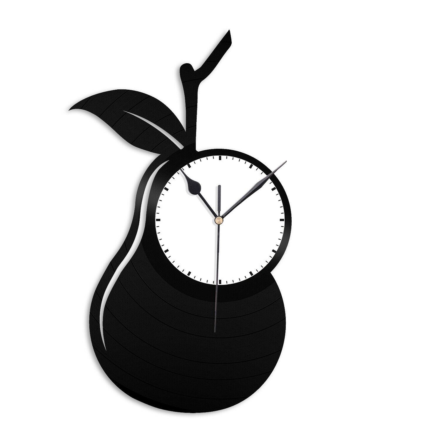 Часы настенные Груша 1857 из виниловой пластинки