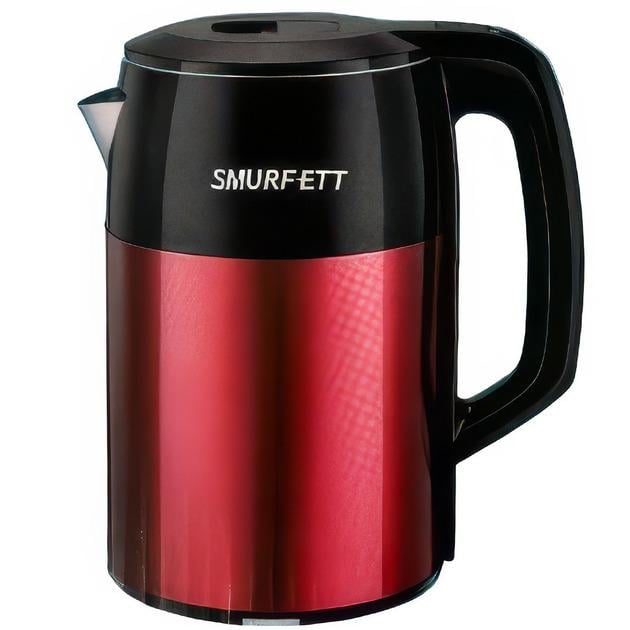Чайник электрический металлический 1A Smurfett SE-2250 1500W 2,5 л Красный (373736U)