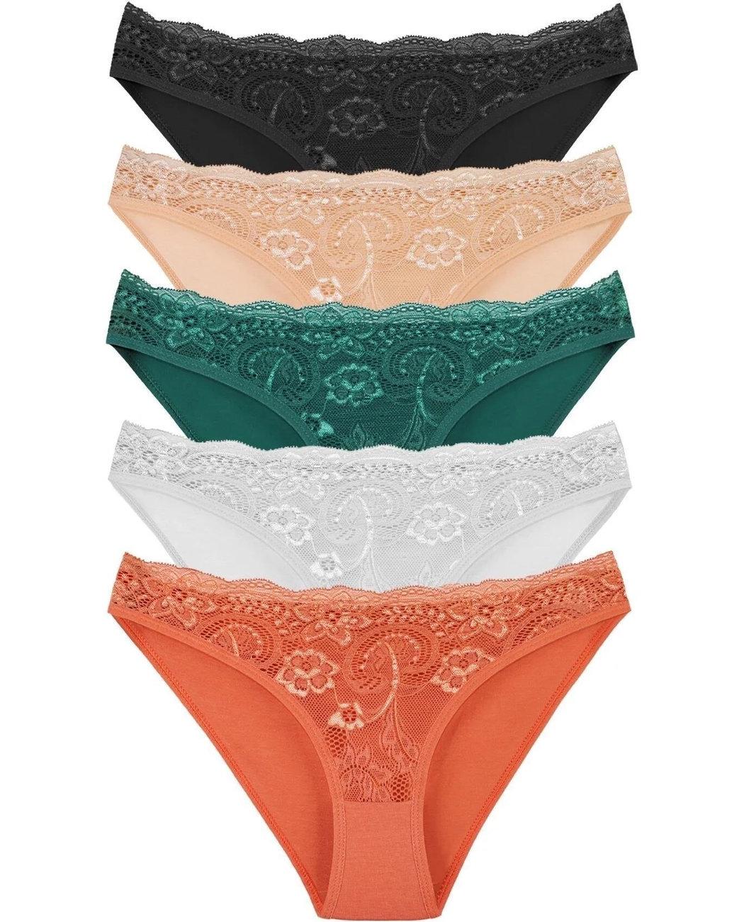 Набор трусиков-слипов женских Sensu KTS3064 5 шт. S/M Разноцветный (8682740070349)