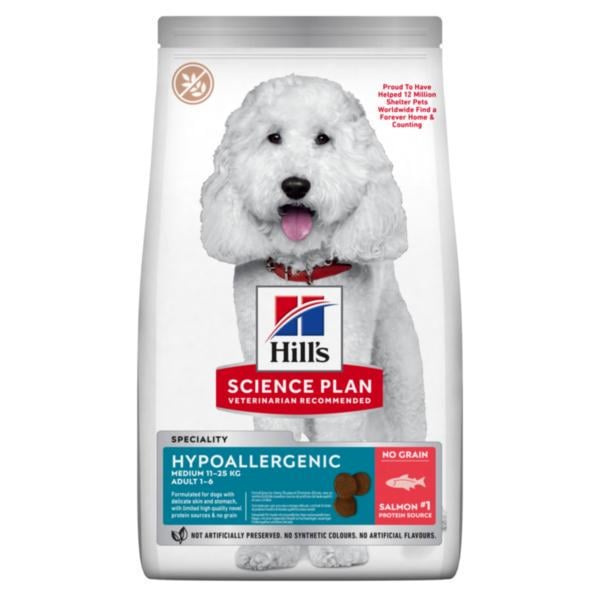 Корм для собак Hill’s Science Plan Hypoallergenic Medium з лососем 12  кг