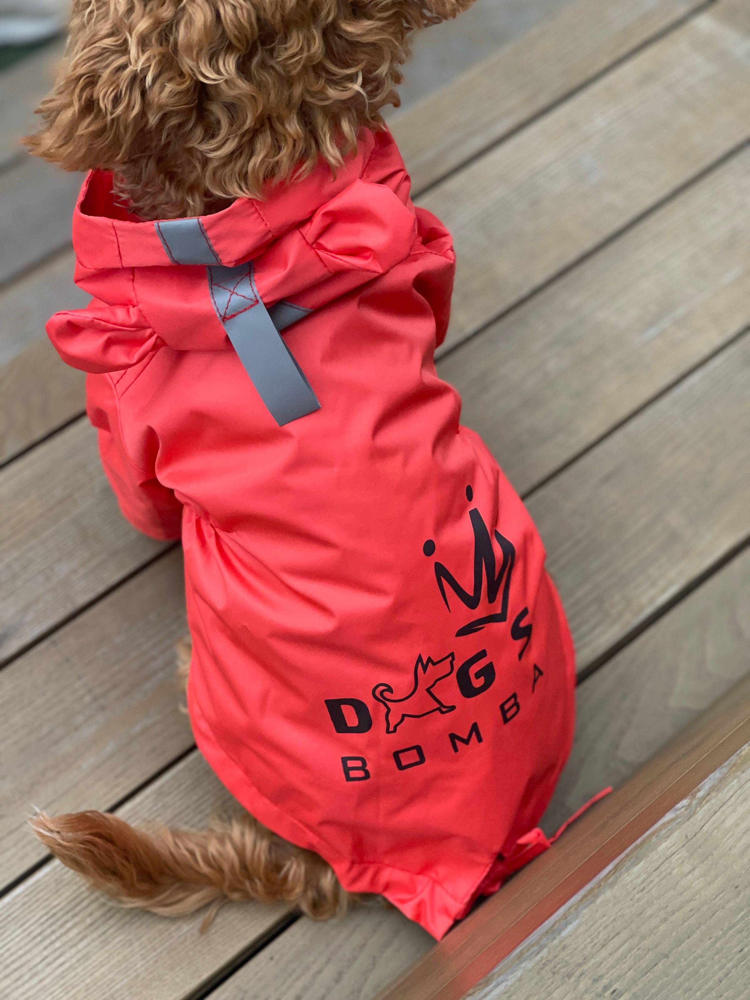 Дощовик для собак Dogs Bomba M-73 DB р. 2 Червоний (70579172)