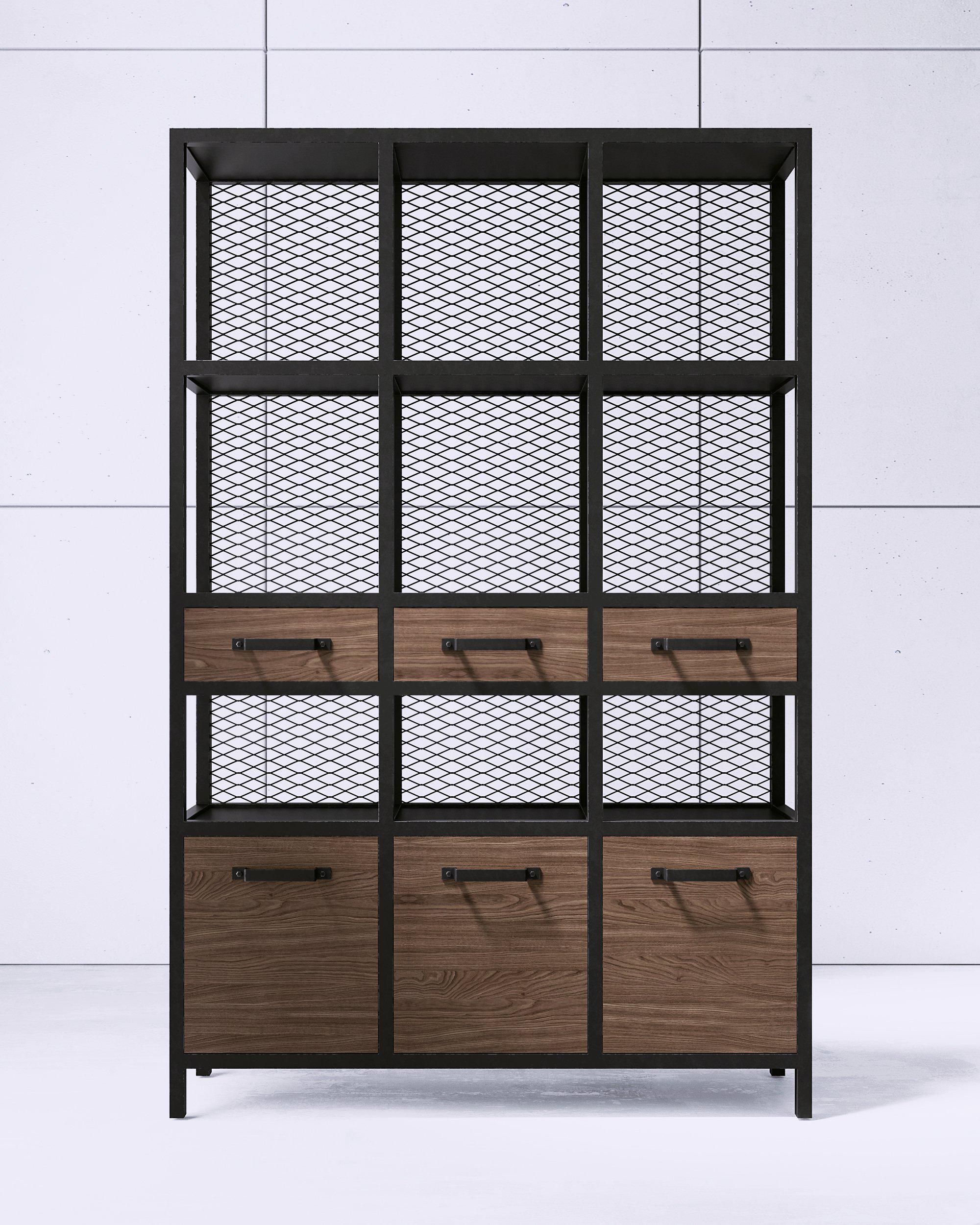 Cтелаж EcoLoft IN-2412 в стилі лофт (25272788)