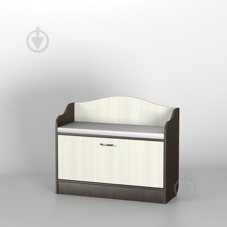 Тумба для обуви Тиса Мебель ТО-128 Венге Молочный