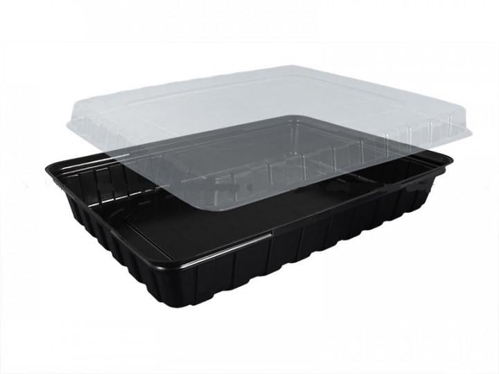 Упаковка для суши ПС-61 с черным дном 180 шт./ящик