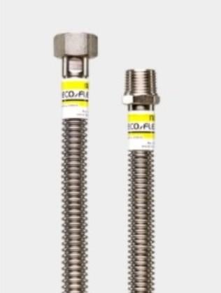 Шланг для газу Eco-Flex Стандарт з нержавіючої сталі d 12 1/2х3/4" В 50 см - фото 2 Шланг для газу Eco-Flex Стандарт з нержавіючої сталі d 12 1/2х3/4" В 50 см - фото 2