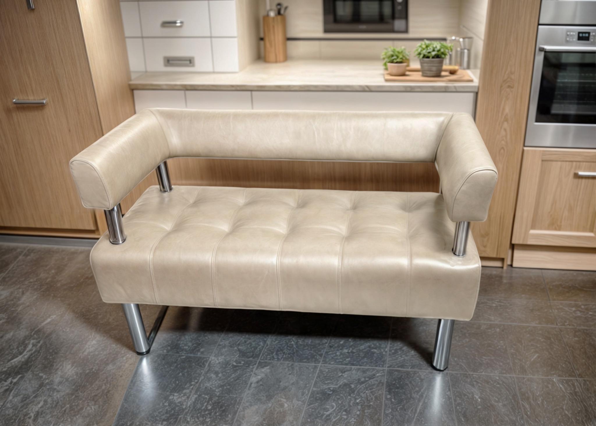 Диван офісний Tobi Sho Комфорт зі спинкою та підлокітниками 1000x530x750 мм шкірозамінник Шампань (2207) - фото 2 Диван офісний Tobi Sho Комфорт зі спинкою та підлокітниками 1000x530x750 мм шкірозамінник Шампань (2207) - фото 2