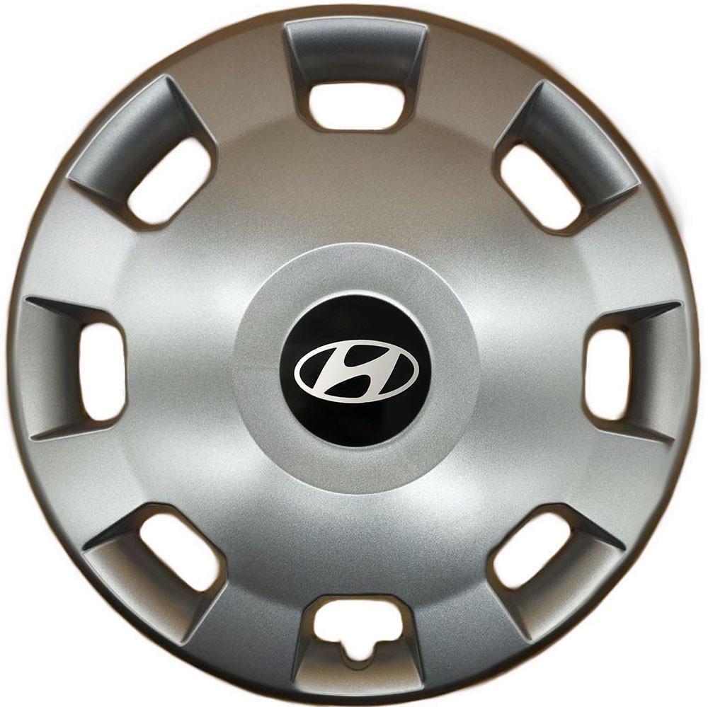 Колпаки SJS 207 с логотипом Hyundai 4 шт. R14 Серебряный (2654556603)