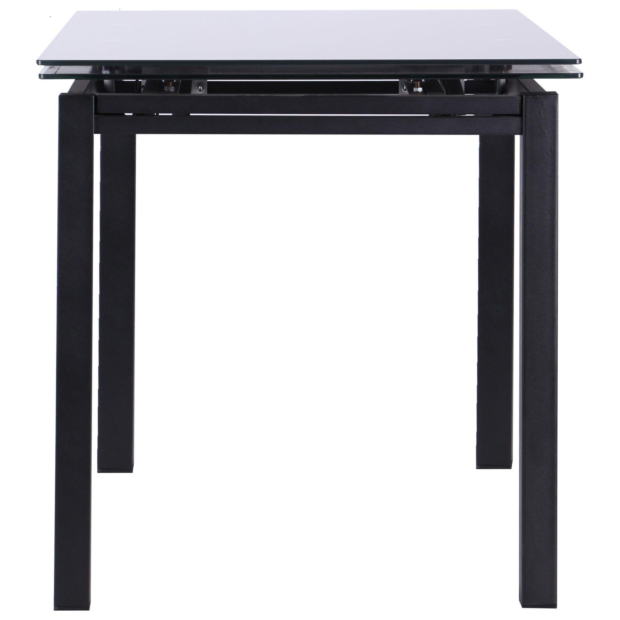 Стол обеденный AMF Holding Афины 1100+600х770х740 Черный/Антрацит - фото 5 Стол обеденный AMF Holding Афины 1100+600х770х740 Черный/Антрацит - фото 5