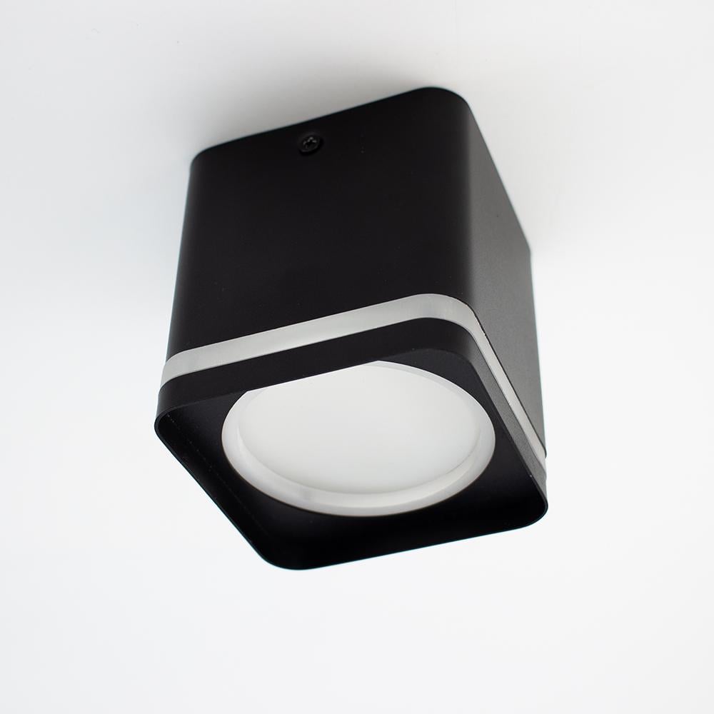 Светильник потолочный ESLLSE GELA R GX53 90x90x100 мм Черный (10617)