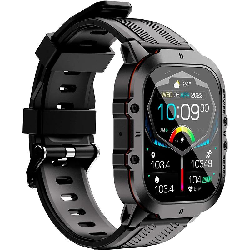 Смарт-годинник Oukitel BT20 1,96" 350 mAh Black/Orange (6931940742177) - фото 3 Смарт-годинник Oukitel BT20 1,96" 350 mAh Black/Orange (6931940742177) - фото 3