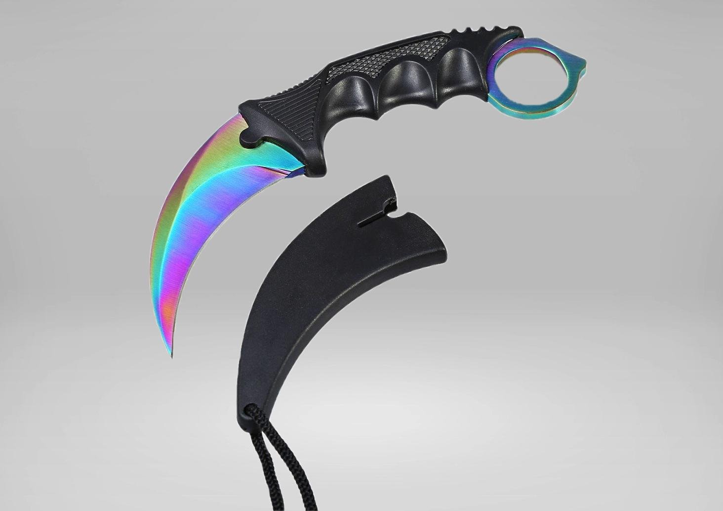 Туристичний ніж Керамбіт Кіготь CS GO у чохлі Gradient (26200019)