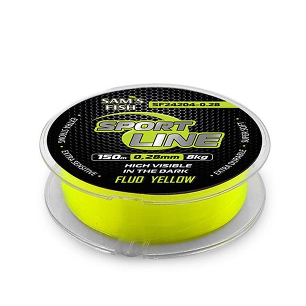 Лісочка Stenson SF24204-0.28 флуоресцентна для чутливого оснащення та візуального контролю 0,28 мм 150 м (568473)