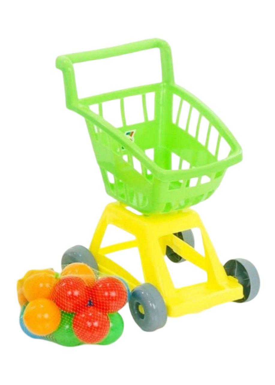 Детская игрушечная тележка для супермаркета Зеленый (54068)