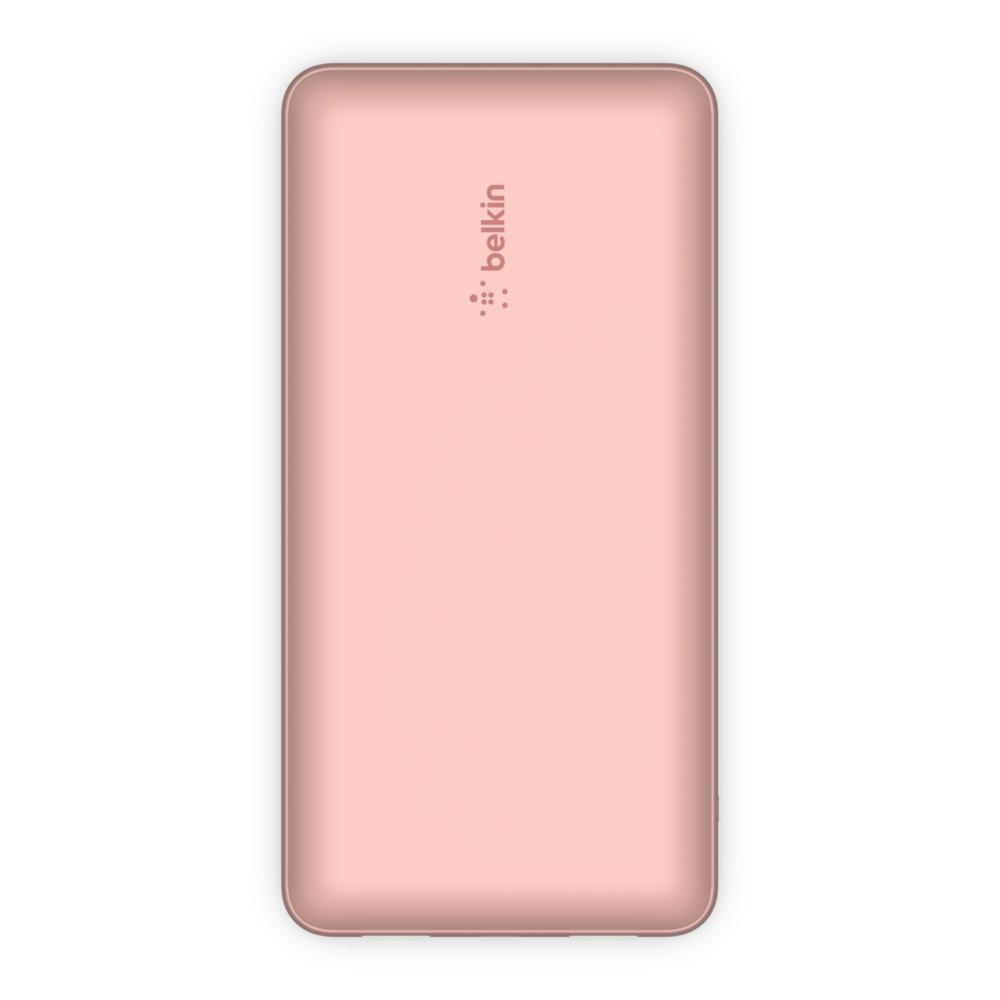 Портативний зарядний пристрій Belkin 15W Dual USB-A 20000 mAh Рожево-золотий (BPB012BTRG) - фото 1