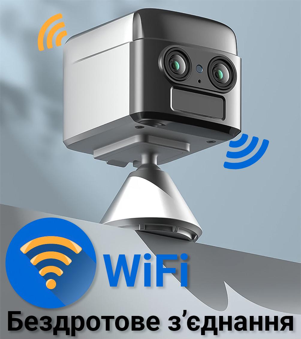 Камера видеонаблюдения Camsoy S70W iOS/Android Wifi мини с двойной линзой и датчиком движения 1080P - фото 5 Камера видеонаблюдения Camsoy S70W iOS/Android Wifi мини с двойной линзой и датчиком движения 1080P - фото 5