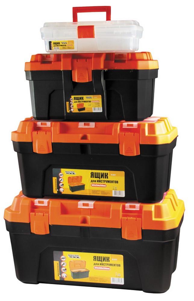 Скрині для інструментів з пластиковими замками 4 шт. 12"/16"/20"/22,5" (79-6025/6026/6027/6028)
