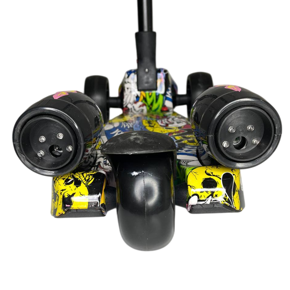 Самокат Voltronic Графіті Джокер з музикою та димом і світлом до 50 кг (НКП) - фото 6