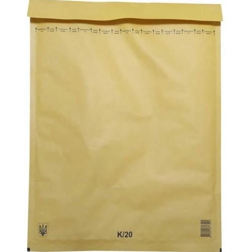 Конверт бандерольный с пупыркой K20 350х470 мм 50 шт. Бурый