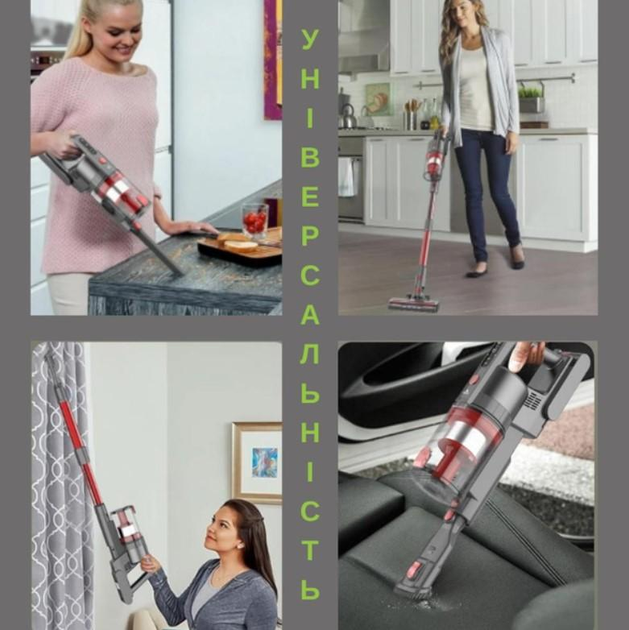 Пилосос акумуляторний Rainberg RB-2296 2500 Вт всмоктування 350 Вт HEPA 0,5 л LED-щітка (ML-04890) - фото 4 Пилосос акумуляторний Rainberg RB-2296 2500 Вт всмоктування 350 Вт HEPA 0,5 л LED-щітка (ML-04890) - фото 4