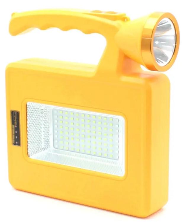 Ліхтар акумуляторний ручний LED Solar V19 із сонячною батареєю (2104618938)