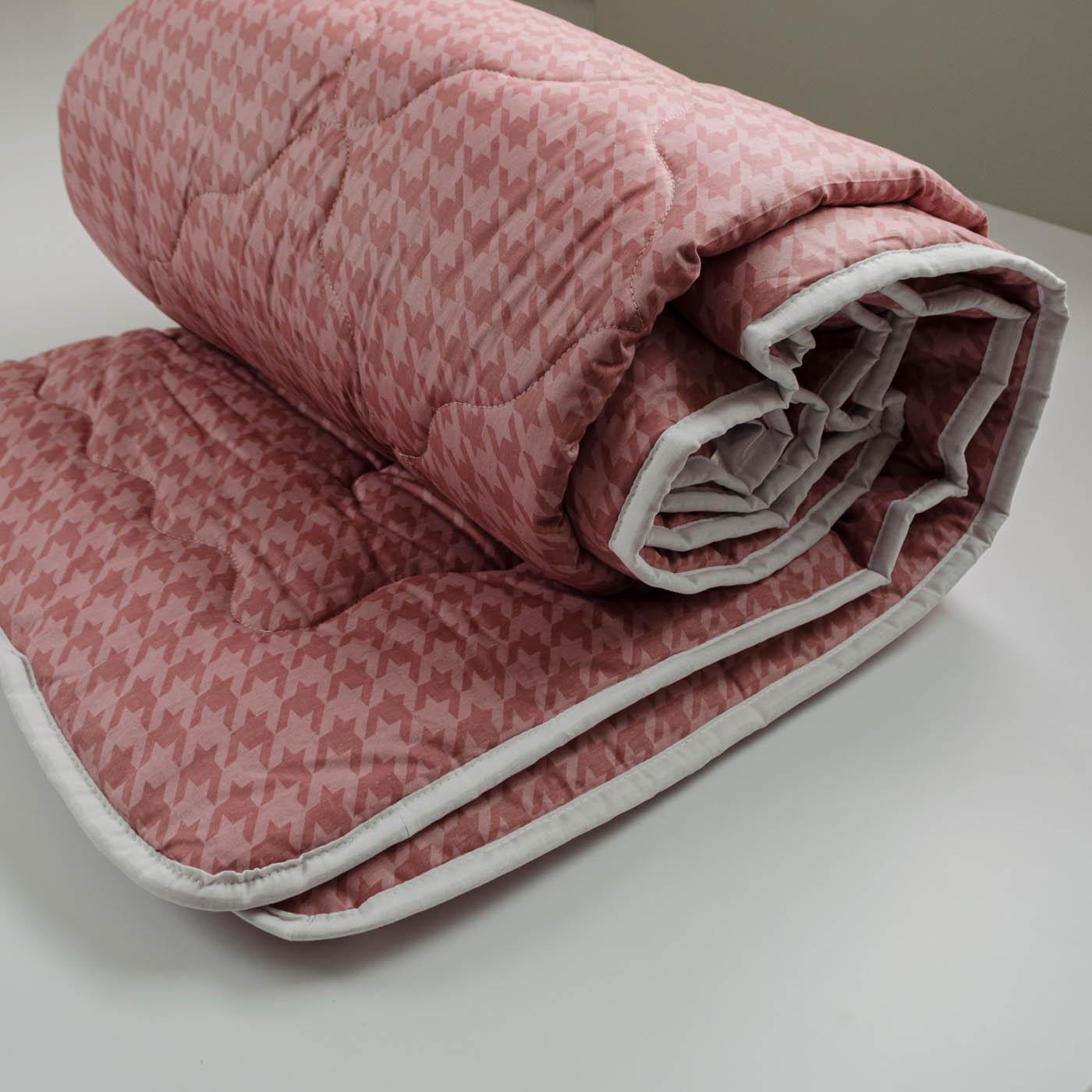 Одеяло конопляное зимнее YouStar Пе-де-пуль сатин детское 110х140 см Розовый (chn-kksw-c-pul) - фото 4