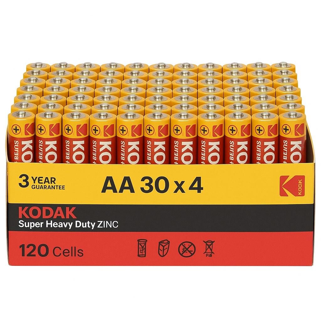 Батарейки Kodak Super Heavy Duty AA 120 шт./уп.
