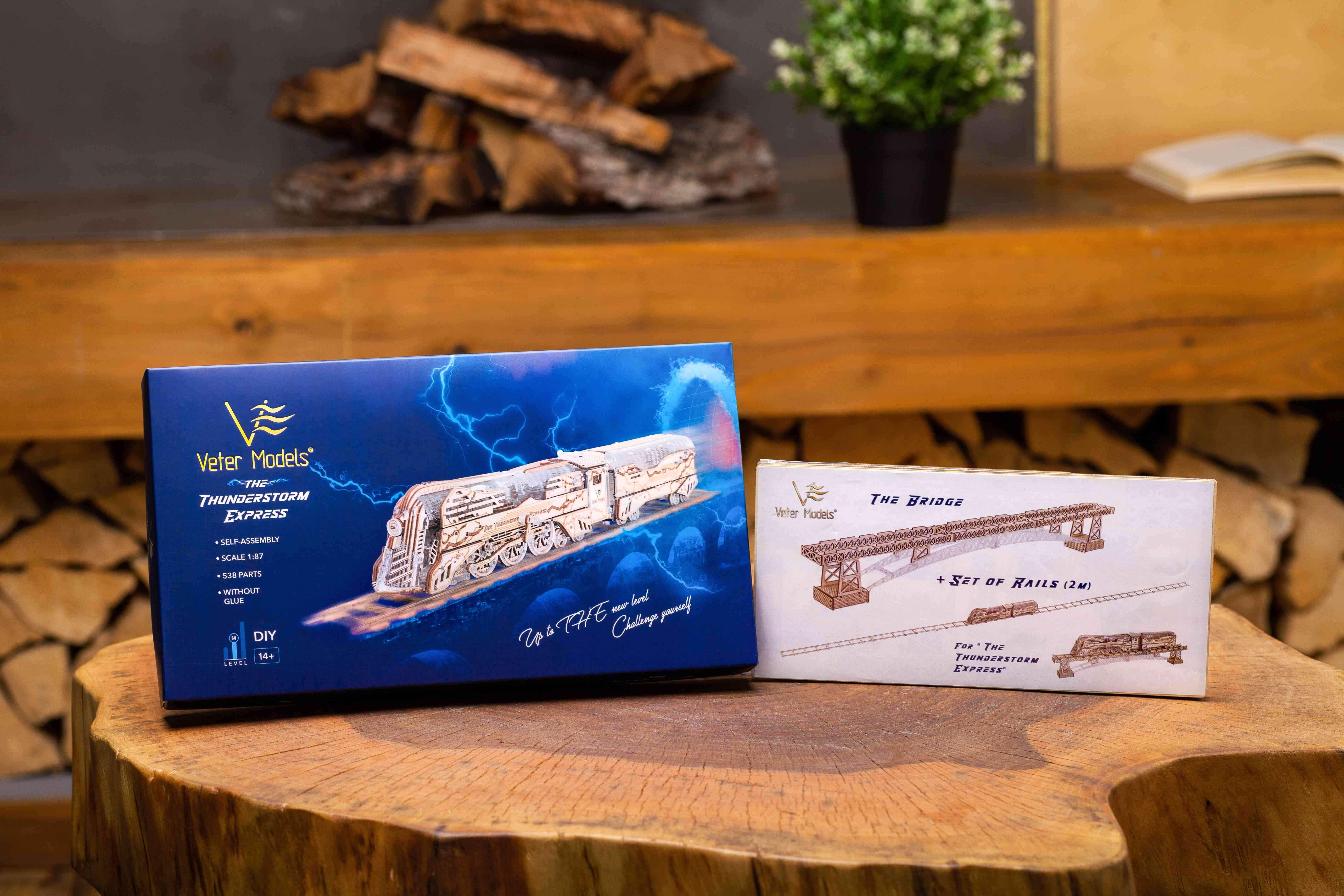 Конструктор дерев'яний Vіter Models Потяг The Thunderstorm Express (The Thunderstorm Express ) - фото 10