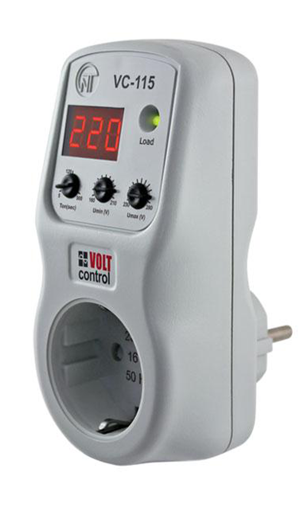 Реле регулируемое Новатек-Электро VC-115 в розетку 16А 2,6 кВт 160-280 В (NTRN115VC) Реле регулируемое Новатек-Электро VC-115 в розетку 16А 2,6 кВт 160-280 В (NTRN115VC)