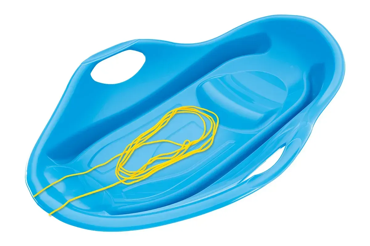 Санки-льодянка ТехноК з пластику з мотузкою 85х56,5х14,5 см Блакитний (150-98-TH9826BL)