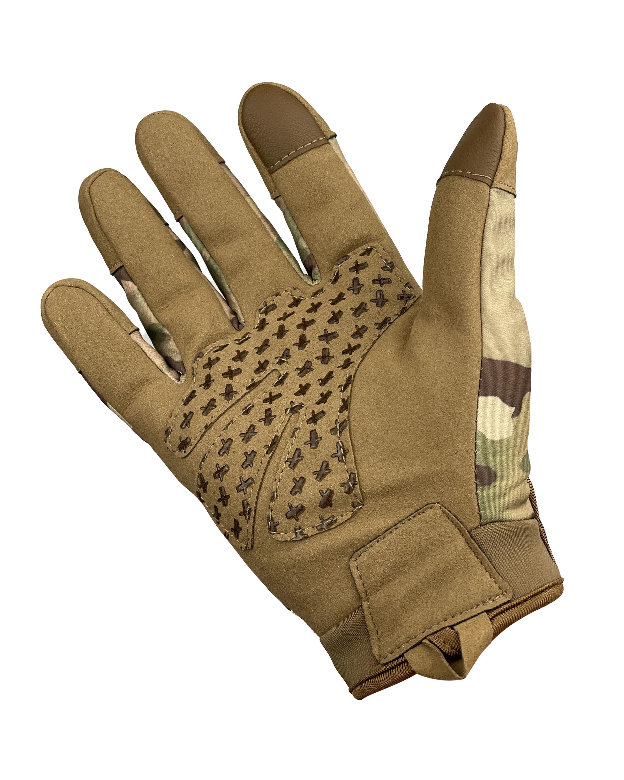 Перчатки военные мужские с защитной вставкой XL Мультикам (RUK-7.4.XL) - фото 2 Перчатки военные мужские с защитной вставкой XL Мультикам (RUK-7.4.XL) - фото 2