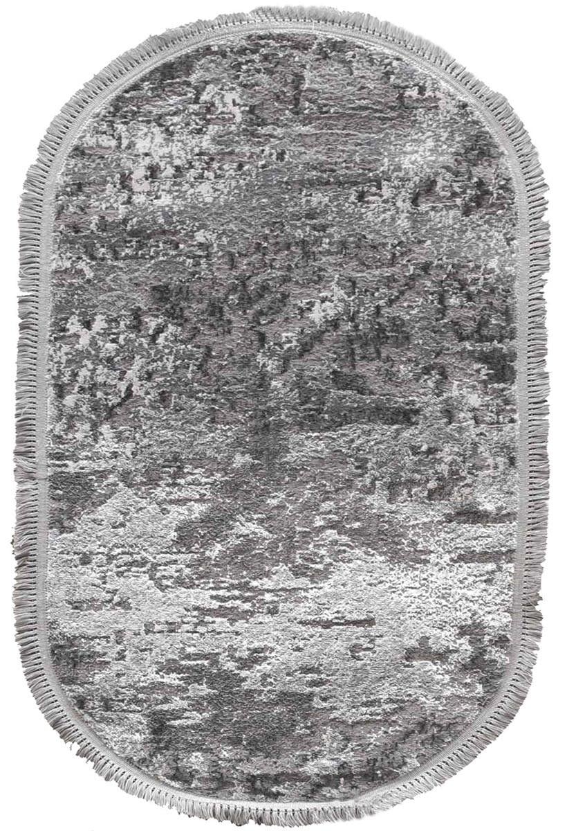 Ковер с коротким ворсом Levado 03889a овал 200x400 см Grey (81162040)