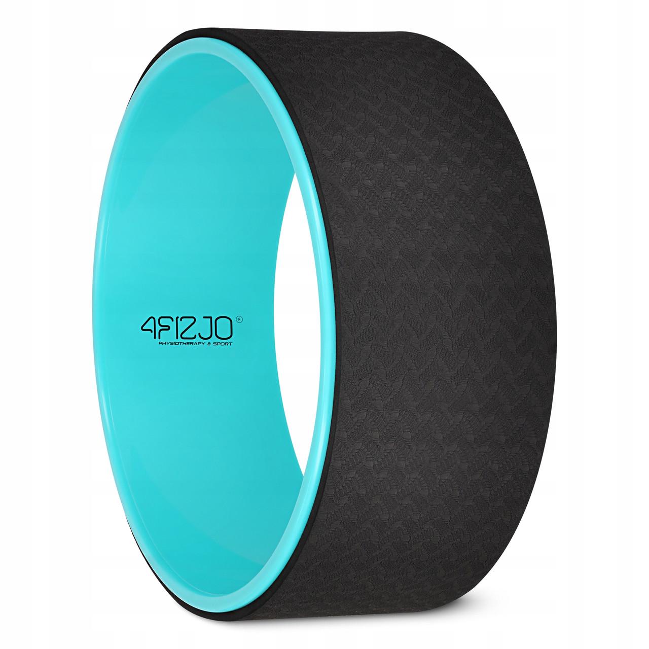Колесо для йоги та фітнесу 4fizjo Dharma Black/Blue (P-5907739314895)