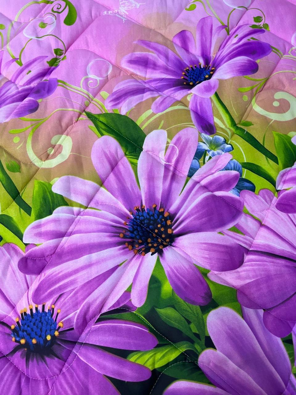 Ковдра літня стьобана з натуральним наповнювачем мікрофібра євро Фіолетовий (2339138641) - фото 2 Ковдра літня стьобана з натуральним наповнювачем мікрофібра євро Фіолетовий (2339138641) - фото 2