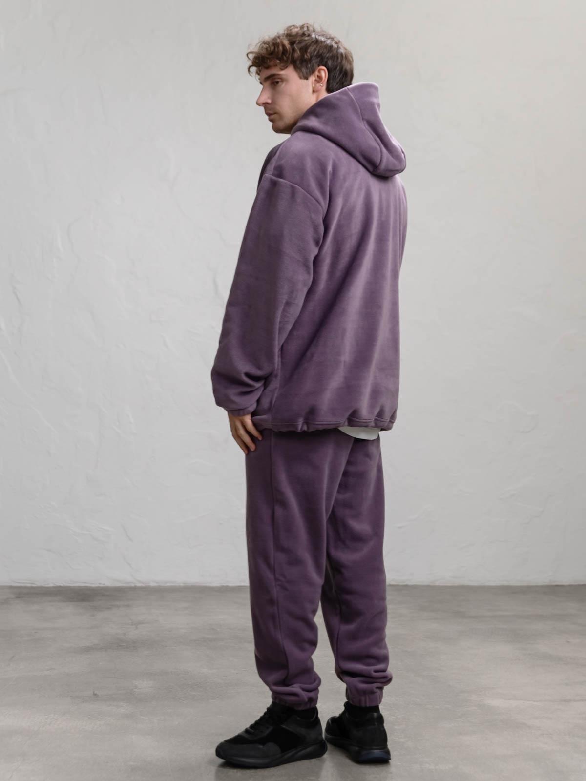 Худи мужской свободный флисовый FROMUS S/M Сиреневый (1121-23) - фото 3 Худи мужской свободный флисовый FROMUS S/M Сиреневый (1121-23) - фото 3