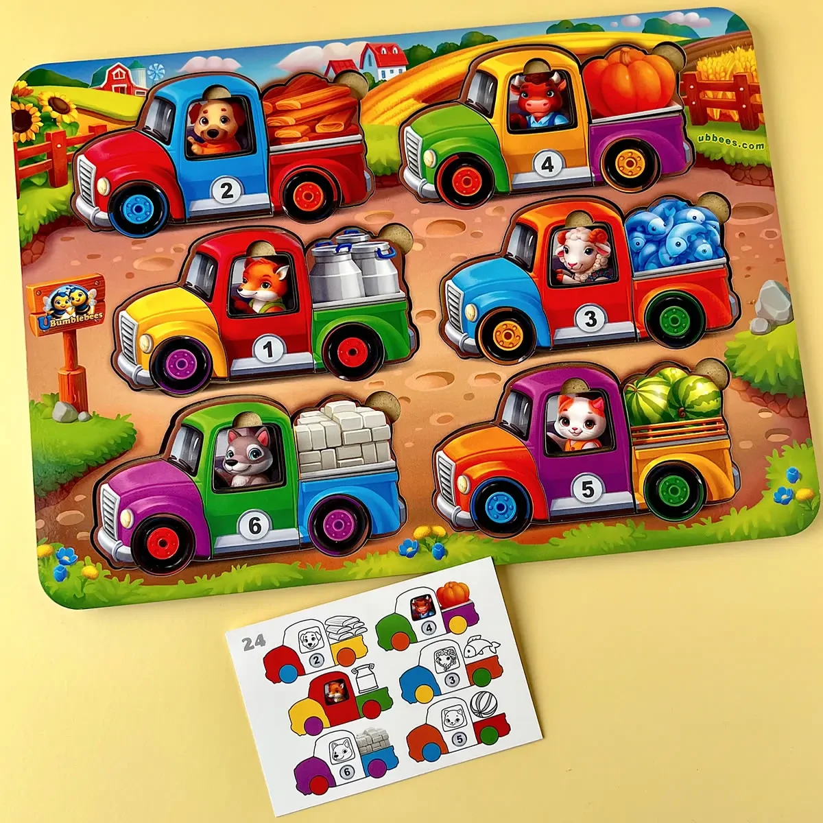 Гра з картками Тварини на вантажівках літо (2388142355) - фото 4 Гра з картками Тварини на вантажівках літо (2388142355) - фото 4