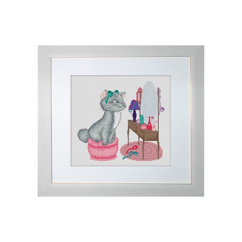 Набор для вышивания крестиком Luca-S B1035 Китти (9368) Набор для вышивания крестиком Luca-S B1035 Китти (9368)