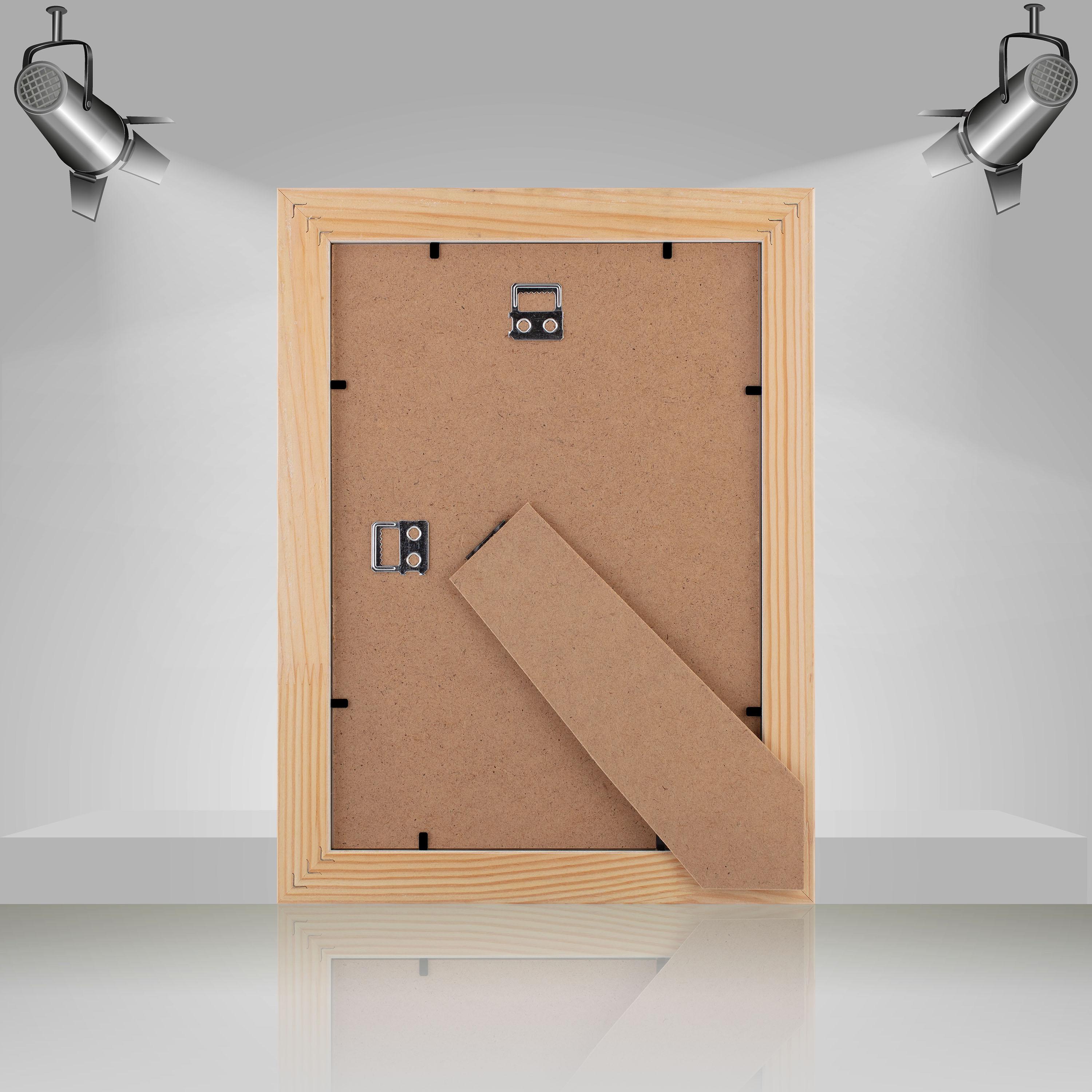 Фоторамка деревянная EmojiFrame 21х30 см А4 AH3322-02 антибликовое стекло 2 мм с ножкой Фиолетовый - фото 4 Фоторамка деревянная EmojiFrame 21х30 см А4 AH3322-02 антибликовое стекло 2 мм с ножкой Фиолетовый - фото 4