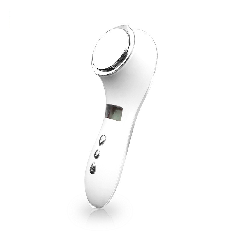 Ультразвуковой массажер Cold Skin Care Device для лифтинга лица и шеи Белый