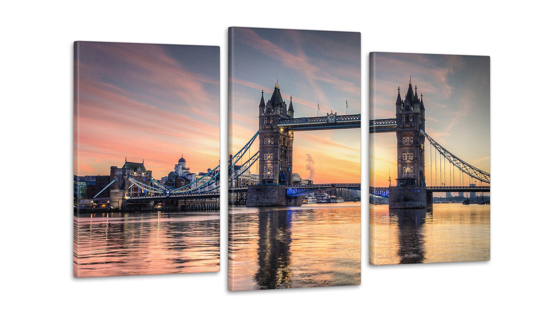 Модульная картина Мост Лондон 53x100 см (Art-23_3)