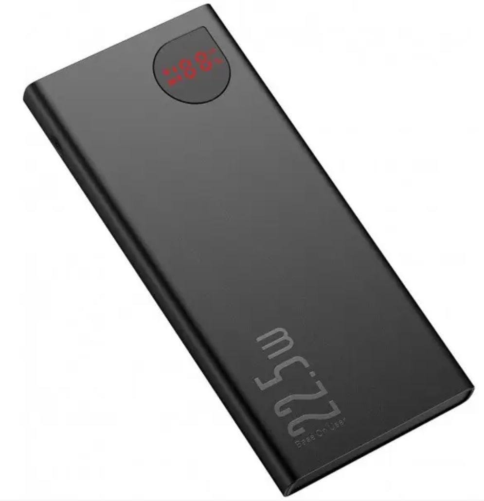 Повербанк Baseus Adaman Metal Digital Display 22,5W QC3,0 PD3,0 10000mAh Black